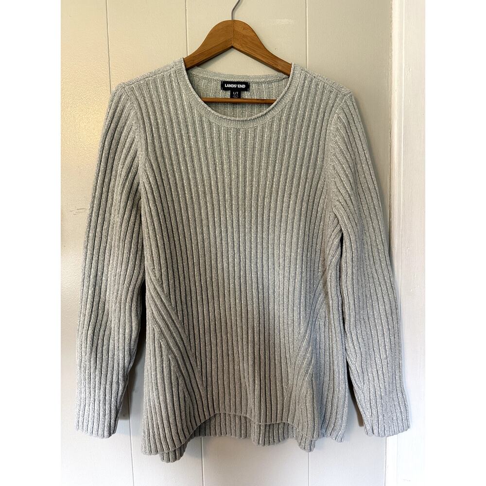 Land's End Women's Sweater Light Seafoam Green Large